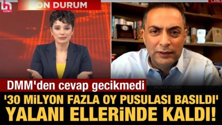 '30 milyon fazla oy pusulası basıldı' yalanı ellerinde kaldı! DMM'den cevap gecikmedi