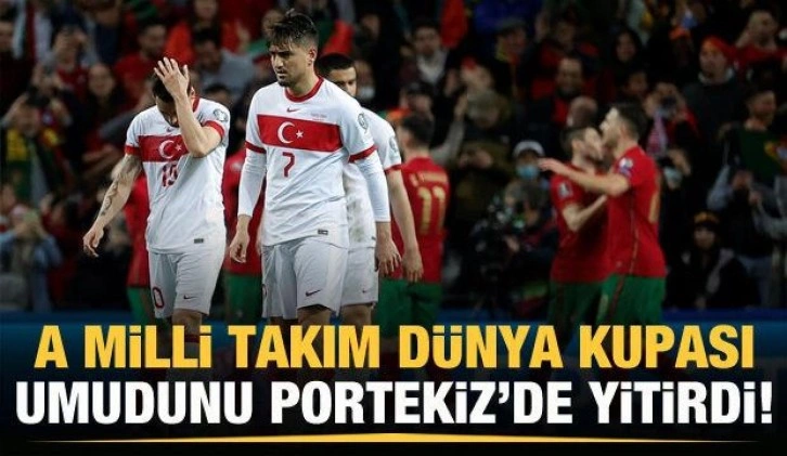 A Milli Takım, Portekiz engelini geçemedi!