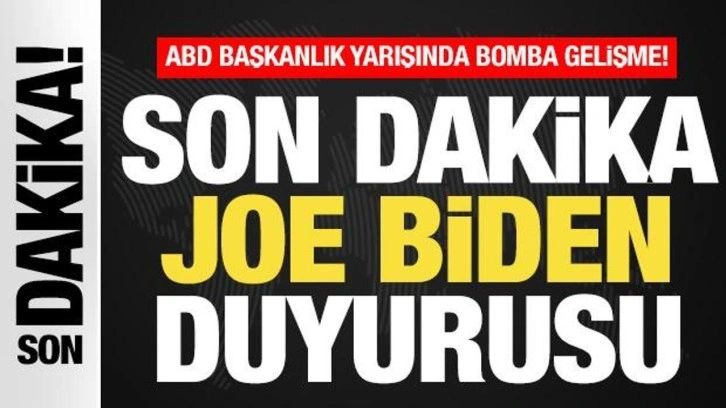 ABD Başkanlık yarışında bomba gelişme! Son dakika Biden duyurusu