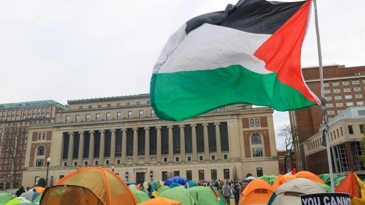 ABD'de Filistin destekçisi öğrencilerden sessiz protesto