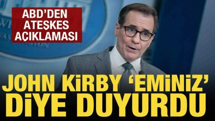 ABD'den Gazze açıklaması: Ateşkesten eminiz!