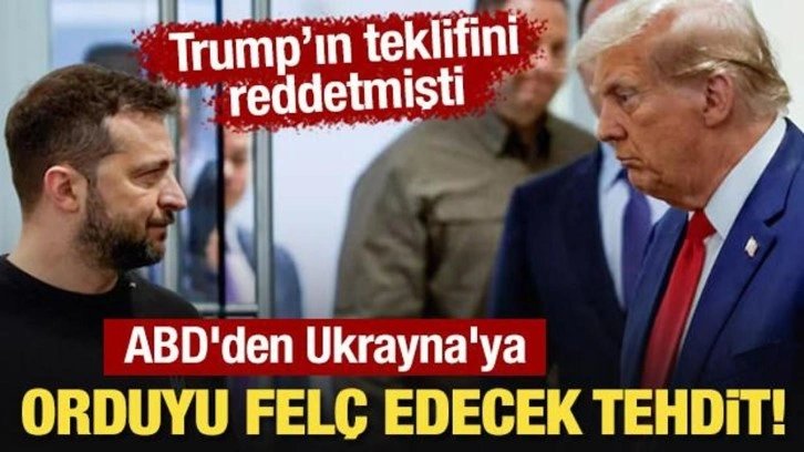 ABD'den Ukrayna'ya orduyu felç edecek tehdit! Trump'ın teklifini reddetmişti