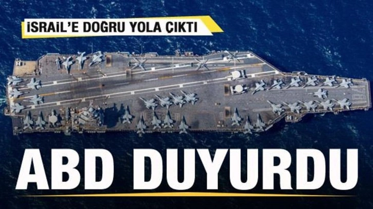 ABD, İsrail’e uçak gemisi gönderdi