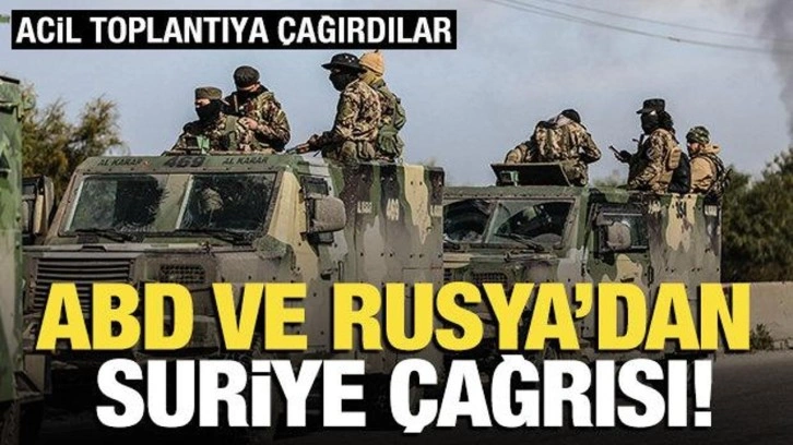 ABD ve Rusya'dan Suriye çağrısı! Toplantıya çağırdılar