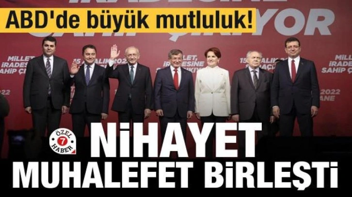 ABD'de büyük mutluluk! Nihayet muhalefet birleşti