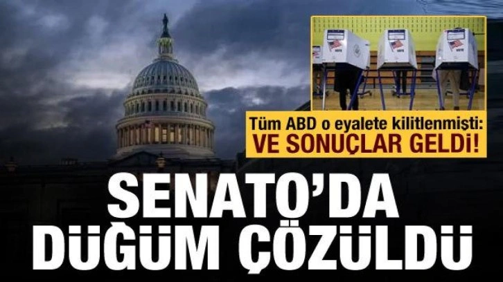 ABD'de kritik eyaletten sonuçlar geldi: Senato'da çoğunluk Demokratlar'a geçti