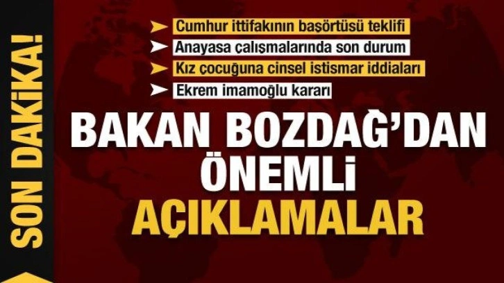 Adalet Bakanı Bekir Bozdağ'dan Başkent Kulusi'nde önemli açıklamalar