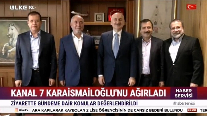 Adil Karaismailoğlu'ndan Kanal 7 Medya Grubuna ziyaret