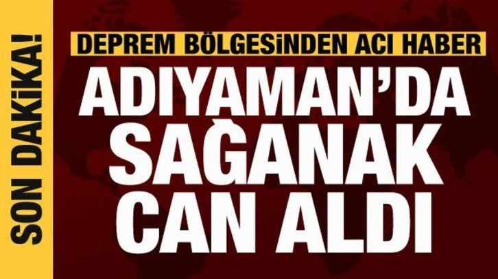 Adıyaman'da sağanak yağış can aldı