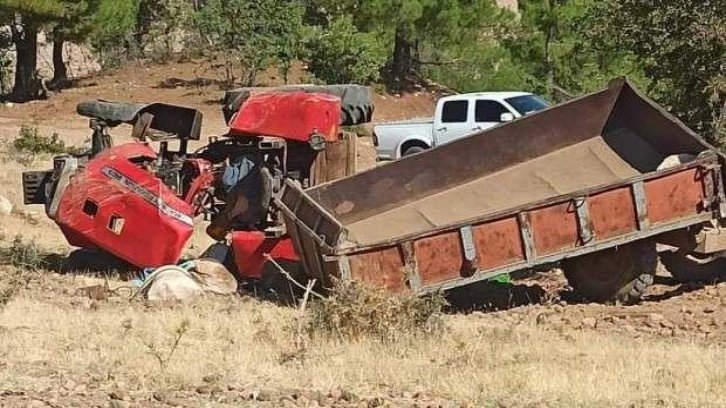 Adıyaman'da traktör devrildi: 1 kişi öldü, 8 kişi yaralandı