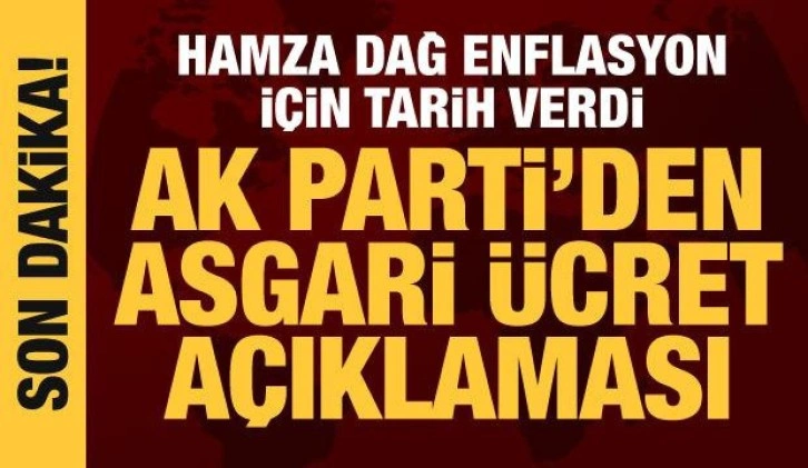 AK Parti Genel Başkan Yardımcısı Hamza Dağ'dan asgari ücret açıklaması