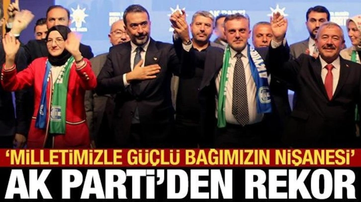 AK Parti'nin üye sayısı 11 milyonu aştı! "Milletimizle bağımızın nişanesi"