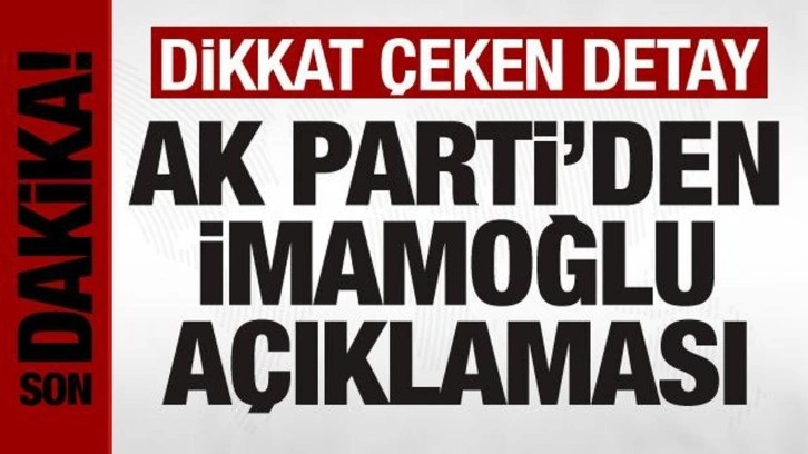 AK Parti Sözcüsü Çelik'ten İmamoğlu açıklaması: 'Değişim' maskesinin altında pazarlık