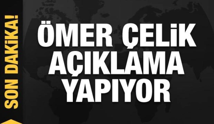 AK Parti Sözcüsü Ömer Çelik açıklama yapıyor