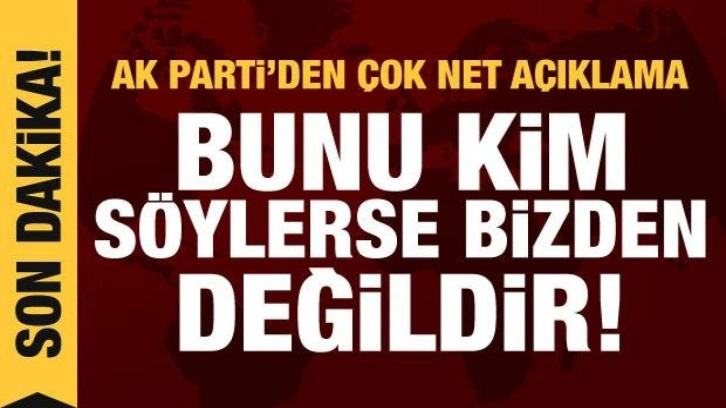 AK Parti'den seçim açıklaması: Sandığı lekeleyen her adım ayağımızın altında!