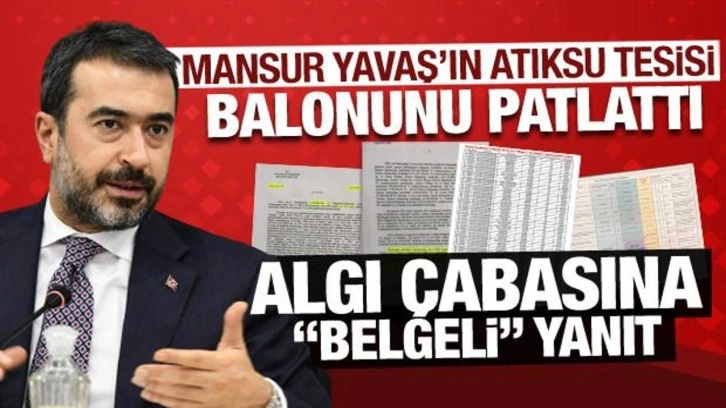 AK Partili Hakan Han Özcan, Mansur Yavaş'ın atıksu tesisi balonunu patlattı!