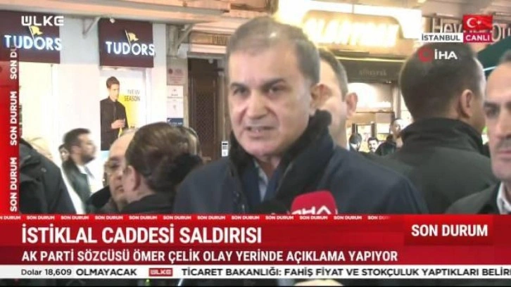 AK Parti'li Ömer Çelik'ten İstiklal Caddesi’nde önemli mesaj