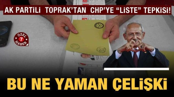 AK Partili Toprak'tan CHP'ye 