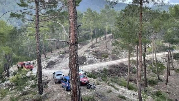 Alanya'da ormanlık alanda çıkan yangın söndürüldü