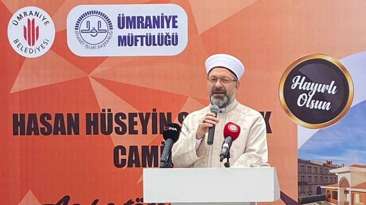 Ali Erbaş: Yeni bir cami daha açıyoruz, şaşırıp kalıyorlar