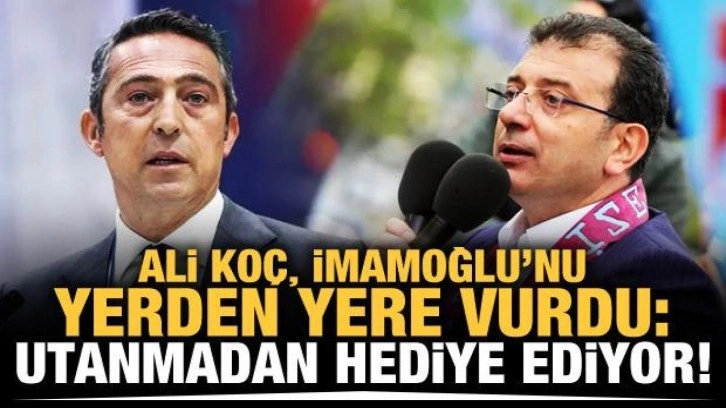 Ali Koç, Ekrem İmamoğlu'nu yerden yere vurdu!