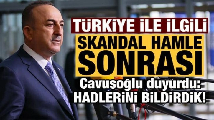 Almanya'nın skandal hamlesi sonrası Çavuşoğlu'ndan sert açıklama: Hadlerini bildirdik!