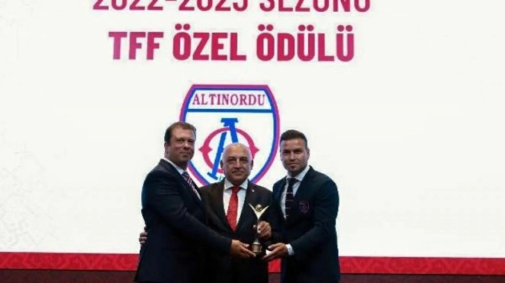 Altınordu'ya TFF'den özel ödül