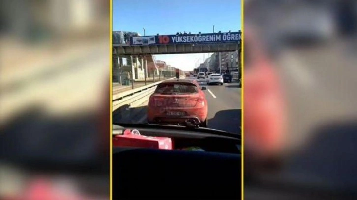 Ambulansa yol vermeyen sürücüye 819 lira ceza kesildi