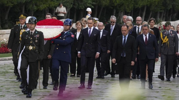 Anıtkabir’i ziyaret etti... Finlandiya Cumhurbaşkanı Ankara’da!