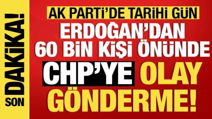 Ankara'da coşkulu kalabalık! Erdoğan kongre öncesi seslendi: CHP'ye olay gönderme!