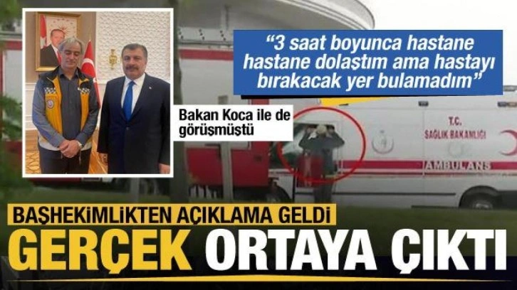 Ankara Şehir Hastanesi Başhekimliğinden, kendini ambulansa kilitleyen şoför açıklaması