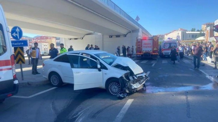 Ankara’da trafik kazası: 1 yaralı