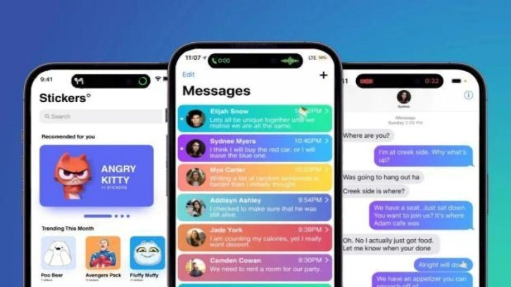 Apple iOS 17 ile birlikte iMessage tasarımını baştan aşağı değiştirecek