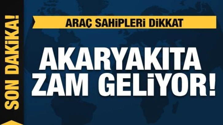 Araç sahipleri dikkat: Benzine zam geliyor