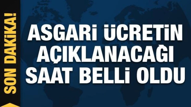 Asgari ücret saat 12'de belli oluyor! Erdoğan açıklayacak