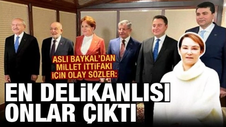 Aslı Baykal'dan Millet İttifakı yorumu: En delikanlı Saadet Partisi'nin tabanı çıktı