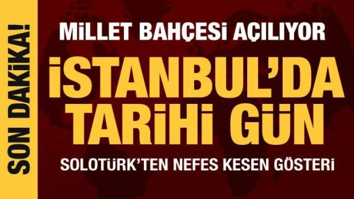 Atatürk Havalimanı Millet Bahçesi açılıyor: Tören alanında boş yer kalmadı