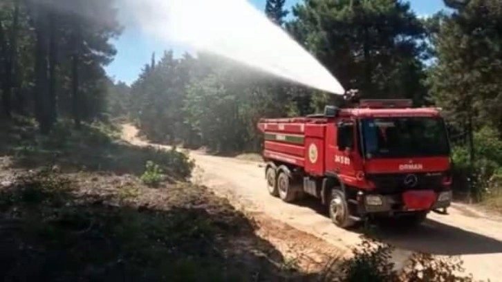 Aydos Ormanı'nın iki farklı noktasında çıkan yangın söndürüldü