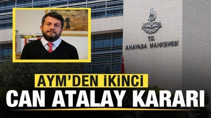 AYM'den ikinci Can Atalay kararı