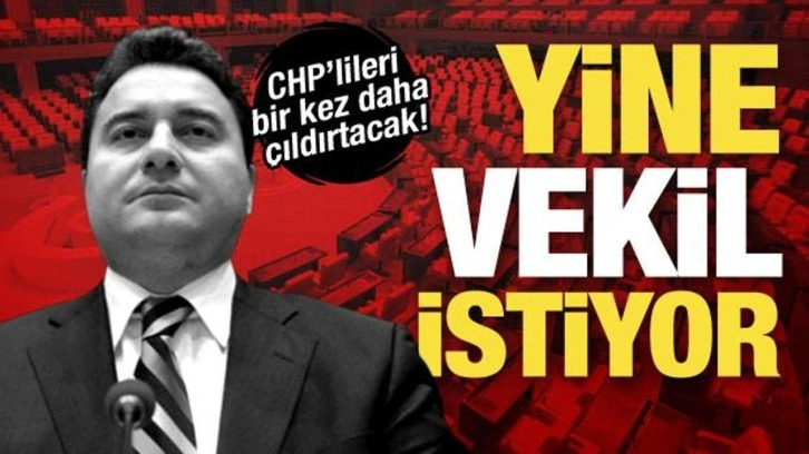 Babacan’dan CHP’lileri kızdıracak bir hamle daha! ‘Ödünç vekil’ istiyor