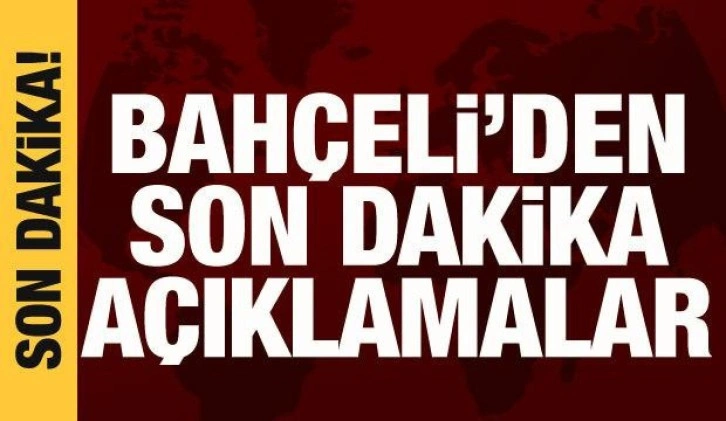 Bahçeli partisinin grup toplantısında konuşuyor