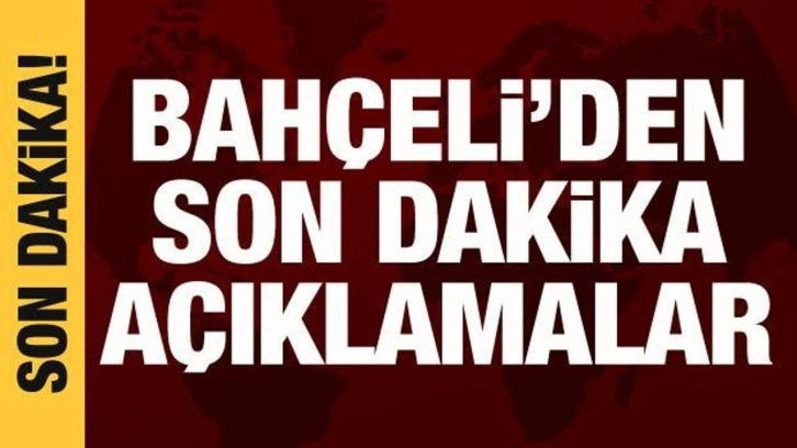 Bahçeli'den muhalefete tepki: İş birlikçi kalpazanlar!