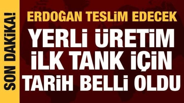 Bakan Akar duyurdu: Yerli üretim ilk tankı Erdoğan teslim edilecek