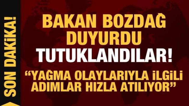 Bakan Bozdağ duyurdu: 57 kişi tutuklandı!