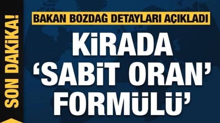 Bakan Bozdağ'dan fahiş kira açıklaması: Oran üzerinden belirleyeceğiz