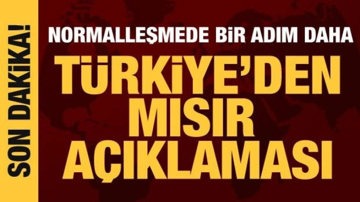 Bakan Çavuşoğlu'ndan Mısır ile normalleşme açıklaması