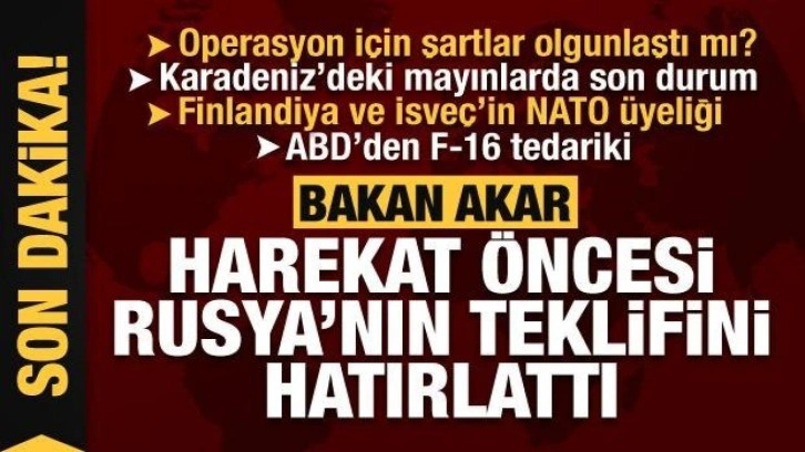 Bakan Hulusi Akar, Suriye harekatı öncesi Rusya'ya teklifini hatırlattı!