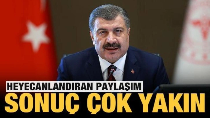 Bakan Koca duyurdu: Sağlık çalışanları için sonuç çok yakın