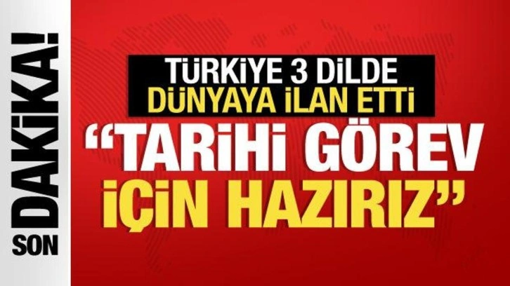 Bakan Koca'dan 3 dilde Gazze açıklaması: Tarihi görev için hazır bekliyoruz