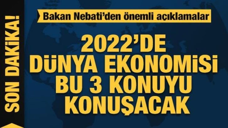 Bakan Nebati'den enflasyon açıklaması: Devletin tek başına çözeceği bir sorun değil